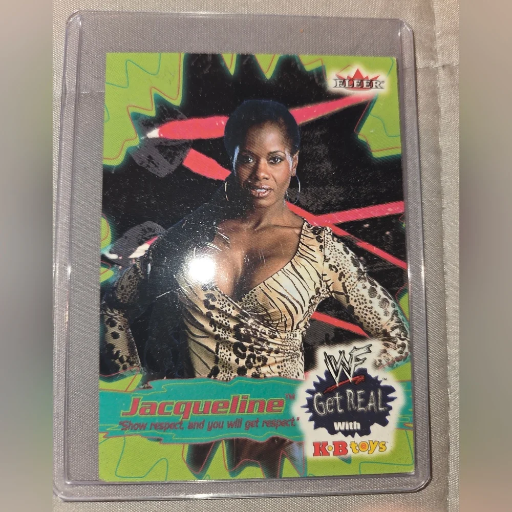 JACQUELINE - 2001 Fleer - WWF Get Real With KB - TRADING CARD